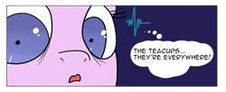 Size: 946x385 | Tagged: safe, artist:teabucket, edit, starlight glimmer, pony, unicorn, cup, electrocardiogram, exploitable meme, horrified, meme, starlight's dread meme, teacup, text