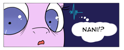 Size: 946x385 | Tagged: safe, artist:teabucket, edit, starlight glimmer, pony, unicorn, cup, electrocardiogram, exclamation point, exploitable meme, horrified, interrobang, meme, nani, question mark, starlight's dread meme, teacup, text