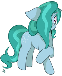 Size: 594x726 | Tagged: safe, artist:teabucket, oc, oc only, oc:mint breeze, pony, unicorn, female, simple background, transparent background