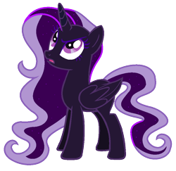 Size: 851x826 | Tagged: safe, artist:nightmarelunafan, derpibooru import, nightmare rarity, alicorn, pony, alicornified, base used, female, looking up, mare, open mouth, race swap, simple background, solo, transparent background