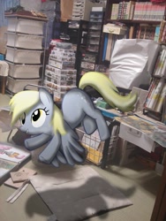 Size: 1944x2592 | Tagged: safe, artist:patoriotto, derpy hooves, pegasus, pony, female, irl, mare, photo, ponies in real life