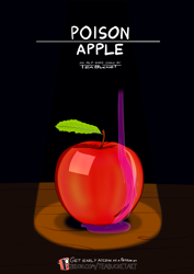 Size: 955x1351 | Tagged: safe, artist:teabucket, comic:poison apple, apple, comic, comic cover, food, patreon, patreon logo, potion