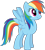 Size: 1150x1265 | Tagged: safe, artist:frownfactory, derpibooru import, rainbow dash, pegasus, pony, the ticket master, .svg available, cute, dashabetes, female, mare, simple background, smiling, solo, spread wings, svg, transparent background, vector, wings