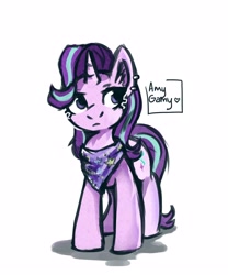 Size: 2500x3000 | Tagged: safe, artist:amy-gamy, derpibooru import, starlight glimmer, pony, unicorn, bandana, ear fluff, ear piercing, earring, female, jewelry, mare, piercing, solo