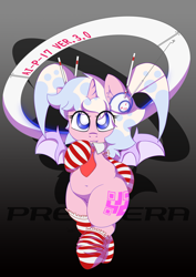 Size: 2480x3508 | Tagged: safe, artist:patoriotto, oc, oc only, oc:preopera, pony, clothes, socks, solo, striped socks