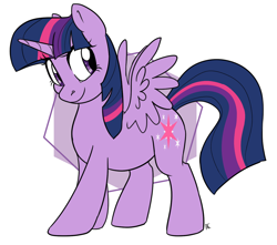 Size: 1320x1166 | Tagged: safe, artist:ali-selle, derpibooru import, twilight sparkle, twilight sparkle (alicorn), alicorn, pony, cute, simple background, smiley face, solo, white background