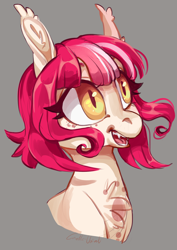 Size: 2480x3507 | Tagged: safe, artist:corelle-vairel, derpibooru import, bat pony, pony, bust, female, mare, portrait, solo