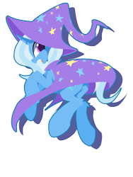 Size: 600x800 | Tagged: safe, artist:l8lhh8086, trixie, unicorn, cape, clothes, female, hat, mare, simple background, solo, transparent background, trixie's cape, trixie's hat