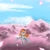 Size: 2000x2000 | Tagged: safe, artist:shinycyan, derpibooru import, oc, oc:tridashie, pegasus, blue sky, cherry blossoms, flower, flower blossom, flying, happy, mountain, pink, solo, spring