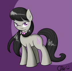 Size: 1953x1909 | Tagged: safe, artist:nekocrispy, octavia melody, earth pony, pony, female, mare, necktie, solo