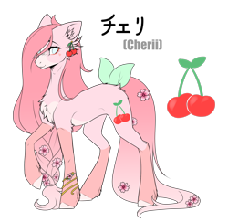 Size: 1476x1434 | Tagged: safe, artist:ohhoneybee, derpibooru import, oc, oc:cherii, earth pony, pony, female, mare, simple background, solo, transparent background