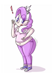 Size: 686x980 | Tagged: safe, artist:secretgoombaman12345, diamond tiara, human, ask chubby diamond, ask, ass, belly, belly button, butt expansion, fat, humanized, jiggle, muffin top, the ass was fat, tumblr