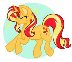 Size: 1024x889 | Tagged: safe, artist:yourrdazzle, derpibooru import, sunset shimmer, pony, one eye closed, simple background, solo, transparent background, wink