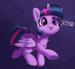 Size: 2388x2218 | Tagged: safe, alternate version, artist:pabbley, twilight sparkle, twilight sparkle (alicorn), alicorn, pony, 30 minute art challenge, :3, :p, adorkable, colored, cute, dancing, dialogue, do the sparkle, dork, female, fluffy, frog (hoof), leg fluff, mare, mlem, raised hoof, raised leg, raspberry, raspberry noise, silly, smiling, solo, spread wings, sweet dreams fuel, tongue out, twiabetes, underhoof, weapons-grade cute, wings