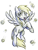 Size: 500x660 | Tagged: safe, artist:faezza, derpibooru import, derpy hooves, pegasus, pony, bubble, colored pencil drawing, cute, derpabetes, female, looking at you, mare, open mouth, simple background, solo, traditional art, white background