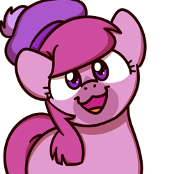 Size: 1000x1000 | Tagged: safe, artist:sugar morning, kelpie, pony, briar (duck tales), community related, duck tales, duck tales 2017, female, hat, looking at you, mare, open mouth, open smile, smiling, smiling at you, solo, sugar morning's smiling ponies