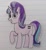 Size: 533x583 | Tagged: safe, artist:agirlwholovesmlp, derpibooru import, starlight glimmer, pony, unicorn, the cutie map, creepy, equal cutie mark, female, grin, lined paper, looking at you, mare, one hoof raised, s5 starlight, smiling, smiling at you, solo, standing, traditional art