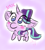 Size: 395x435 | Tagged: safe, artist:shinycyan, derpibooru import, starlight glimmer, unicorn, cheek fluff, chest fluff, chibi, cute, ear fluff, eye clipping through hair, glimmerbetes, no pupils, simple background, smol, solo