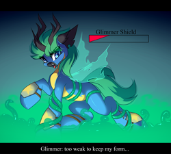 Size: 4444x4000 | Tagged: safe, artist:airiniblock, derpibooru import, oc, oc only, oc:glimmer shield, changeling, pony, clothes, commission, rcf community, tentacles, uniform, wonderbolts uniform