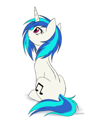 Size: 2545x3157 | Tagged: safe, artist:starshade, derpibooru import, dj pon-3, vinyl scratch, pony, unicorn, cute, female, full body, high res, mare, simple background, sitting, solo, vinylbetes, white background