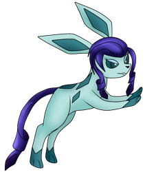 Size: 2000x2200 | Tagged: safe, artist:novaspark, rarity, pony, unicorn, glaceon, pokémon, solo