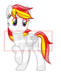 Size: 692x864 | Tagged: safe, artist:anno酱w, derpibooru import, oc, pegasus, pony, base used, commission, obtrusive watermark, solo, watermark