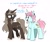 Size: 1301x1083 | Tagged: safe, artist:redxbacon, derpibooru import, oc, oc only, oc:history quill, oc:parch well, pony, unicorn, female, mare, simple background, white background