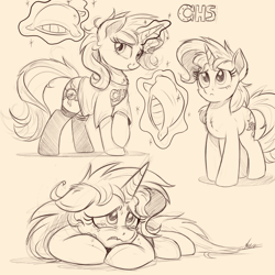 Size: 2048x2048 | Tagged: safe, artist:ncmares, sunset shimmer, pony, unicorn, clothes, crying, cute, female, hugs needed, magic, mare, monochrome, pillow, shimmerbetes, sketch, socks, solo, telekinesis