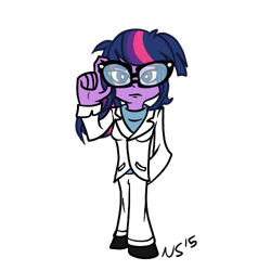 Size: 500x500 | Tagged: safe, artist:novaspark, sci-twi, twilight sparkle, equestria girls, solo