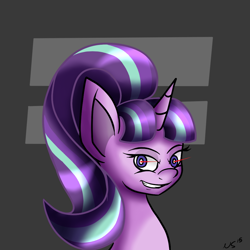 Size: 1000x1000 | Tagged: safe, artist:novaspark, starlight glimmer, pony, unicorn, the cutie map, equal cutie mark, solo