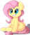 Size: 1923x2247 | Tagged: safe, artist:donutnerd, derpibooru import, fluttershy, pegasus, pony, chest fluff, cute, happy, raised eyebrows, shyabetes, simple background, sitting, smiling, solo, transparent background, weapons-grade cute, wings