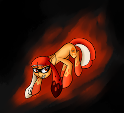 Size: 2200x2000 | Tagged: safe, artist:novaspark, original species, inkling, ponified, solo, splatoon, squidpony