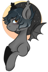 Size: 2000x3000 | Tagged: safe, artist:poofindi, oc, oc only, bat pony, pony, bat pony oc, bust, solo