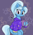 Size: 2042x2158 | Tagged: safe, artist:taurson, derpibooru import, trixie, pony, unicorn, babysitter trixie, chest fluff, clothes, cute, diatrixes, gameloft, gameloft interpretation, high res, hoodie, hoof hold, mug, solo, stars