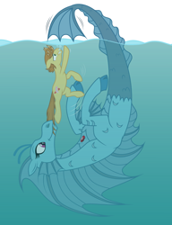 Size: 2000x2600 | Tagged: safe, artist:pinstripe panda, derpibooru exclusive, feather bangs, sonata dusk, earth pony, pony, siren, hard to say anything, asphyxiation, bubble, drowning, fetish, mouth hold, simple background, sirens doing siren things, tail, tail pull, true form, underwater, vector