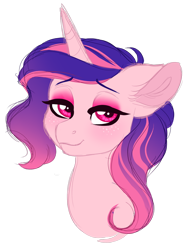 Size: 1024x1370 | Tagged: safe, artist:azure-art-wave, derpibooru import, oc, oc only, pony, unicorn, bust, female, freckles, mare, portrait, simple background, solo, transparent background