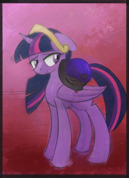 Size: 986x1359 | Tagged: safe, artist:nignogs, twilight sparkle, twilight sparkle (alicorn), oc, oc:nyx, alicorn, /mlp/, abstract background, adopted offspring, alicorn oc, cute, drawthread, duo, eyes closed, female, filly, foal, mare, mother and child, mother and daughter, parent and child, sleeping, tongue out