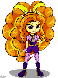 Size: 1300x1760 | Tagged: safe, artist:novaspark, adagio dazzle, equestria girls, rainbow rocks, chibi, clothes, smiling, smirk, solo