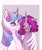 Size: 2500x3000 | Tagged: safe, artist:kittii-kat, derpibooru import, princess flurry heart, oc, oc:fruity fizz, pony, unicorn, blushing, female, hug, mare, older, winghug