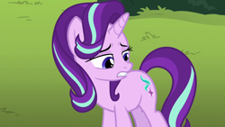 Size: 1920x1080 | Tagged: safe, derpibooru import, screencap, starlight glimmer, pony, unicorn, a horse shoe-in, solo