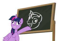 Size: 1143x798 | Tagged: safe, artist:sollace, derpibooru exclusive, derpibooru import, party favor, twilight sparkle, twilight sparkle (alicorn), alicorn, pony, the hooffields and mccolts, .svg available, caption, chalkboard, derp, drawing, exploitable meme, female, i didn't listen, image macro, mare, meme, pointing, simple background, solo, svg, text, transparent background, vector