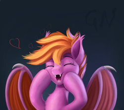 Size: 1344x1200 | Tagged: safe, artist:foxpit, derpibooru import, oc, bat pony, pony, female, mare, solo