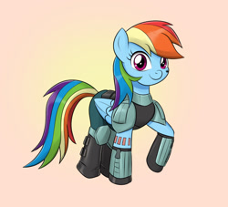 Size: 1100x1000 | Tagged: safe, artist:mew-me, derpibooru import, rainbow dash, pegasus, pony, cara dune, clothes, cosplay, costume, star wars, the mandalorian