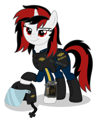 Size: 2750x3200 | Tagged: safe, artist:kitana762, derpibooru import, oc, oc only, oc:blackjack, pony, unicorn, fallout equestria, fallout equestria: project horizons, armored pony, female, mare, pipbuck, simple background, solo, transparent background, vault security armor