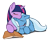 Size: 606x492 | Tagged: safe, artist:0r0ch1, derpibooru import, edit, trixie, twilight sparkle, book, female, lesbian, shipping, simple background, transparent background, twixie