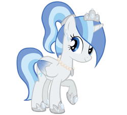 Size: 2569x2335 | Tagged: safe, artist:kaiilu, derpibooru import, oc, oc only, oc:princess snowblossom, alicorn, alicorn oc, colored wings, gradient wings, horn, simple background, solo, transparent background, wings