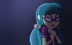 Size: 1024x647 | Tagged: safe, artist:wubcakeva, juniper montage, equestria girls, movie magic, spoiler:eqg specials, clothes, crying, cute, female, glasses, junibetes, open mouth, pigtails, sad, solo, woobie