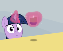 Size: 800x654 | Tagged: safe, artist:binkyt11, twilight sparkle, chocolate, chocolate milk, everything is ruined, exploitable meme, levitation, looking at you, magic, meme, milk, pure unfiltered evil, solo, spilled milk, telekinesis, this will end in spilled milk, this will end in tears