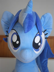 Size: 1488x1984 | Tagged: safe, artist:qtpony, minuette, cute, irl, life size, looking at you, minubetes, photo, plushie, solo