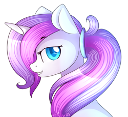 Size: 1024x944 | Tagged: safe, artist:starlyflygallery, oc, oc only, pony, unicorn, ponytail, solo